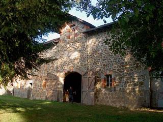 The barn's entrance / workshop studio